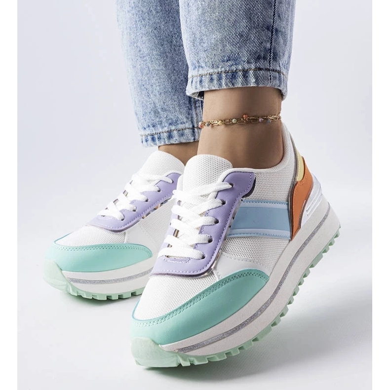 D/GMR Langin vihreät lenkkarit, joissa on glitter-sisäkkeet 1