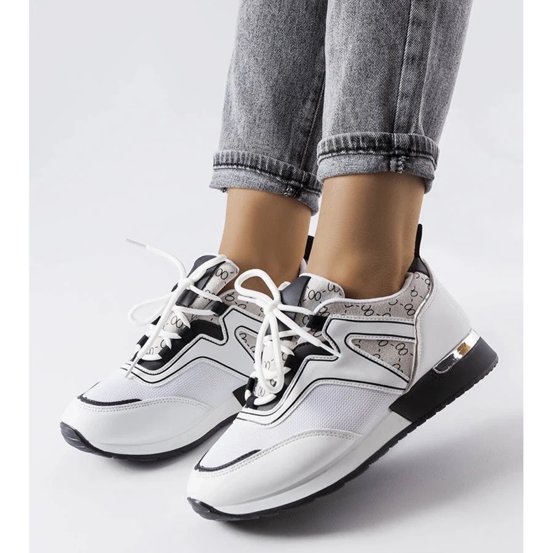 D/GMR Bedordin valkoiset tennarit kultaisilla elementeillä valkoinen 2