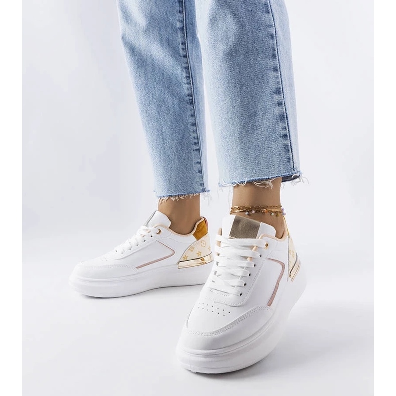 D/GMR Margaritan valkoiset lenkkarit beigeillä lisäkkeillä valkoinen 2