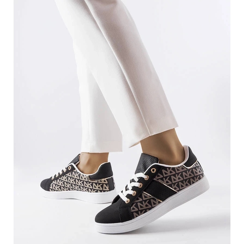 D/GMR Mustat lenkkarit, joissa on Bolduc-monogrammi 2