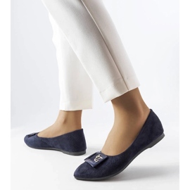 D/GMR Flemingin laivastonsiniset balerinat strassilla sininen 2