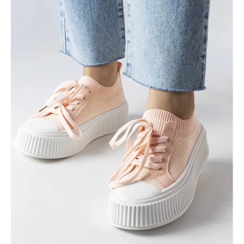 D/GMR Vaaleanpunaiset kangaslenkkarit Mallus-alustalla vaaleanpunainen 1