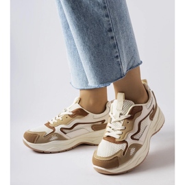 D/GMR Ontot beigenväriset urheilulenkkarit vihreä 1