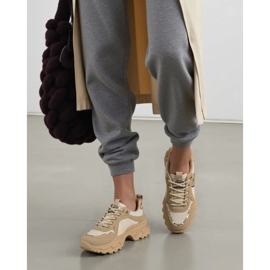 Naisten lenkkarit Solara Khaki beige 1