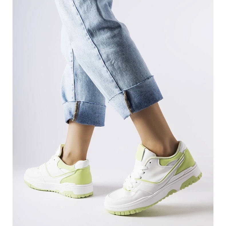 D/GMR Barrette valkoiset ja vihreät tennarit valkoinen 2