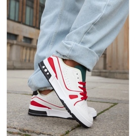 D/GMR Archien valkoiset ja punaiset kengät vihreällä kielellä valkoinen 2