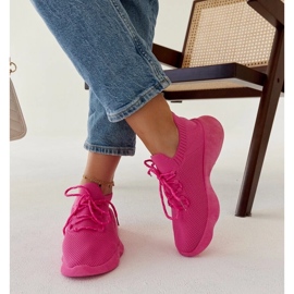 D/GMR Tummanpunaiset Roshni urheilulenkkarit vaaleanpunainen 2