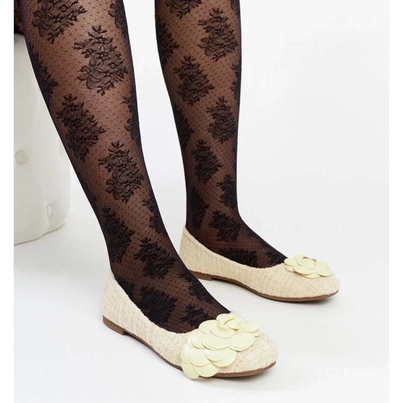 D/GMR Keltaiset balettiasunnot koristeellisella Mateja-kukkalla keltainen 1