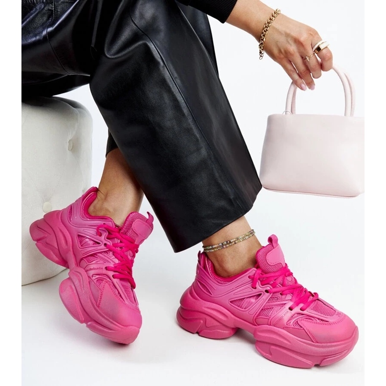 D/GMR Tummanpunaiset Feaven urheilulenkkarit vaaleanpunainen 2