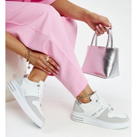 D/GMR Valkoiset ja harmaat tennarit Negisti-alustalla valkoinen 2