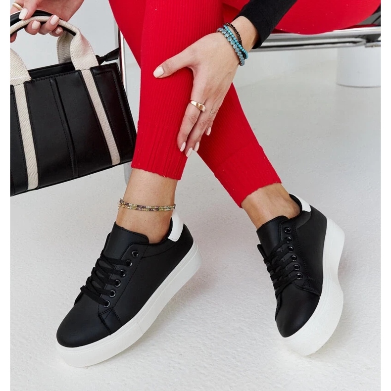 D/GMR Mustavalkoiset lenkkarit paksulla pohjalla 2