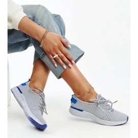 Harmaa kangas naisten Cross Jeans tennarit 2