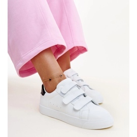 Samalan valkoiset ja mustat velcro-lenkkarit valkoinen 1