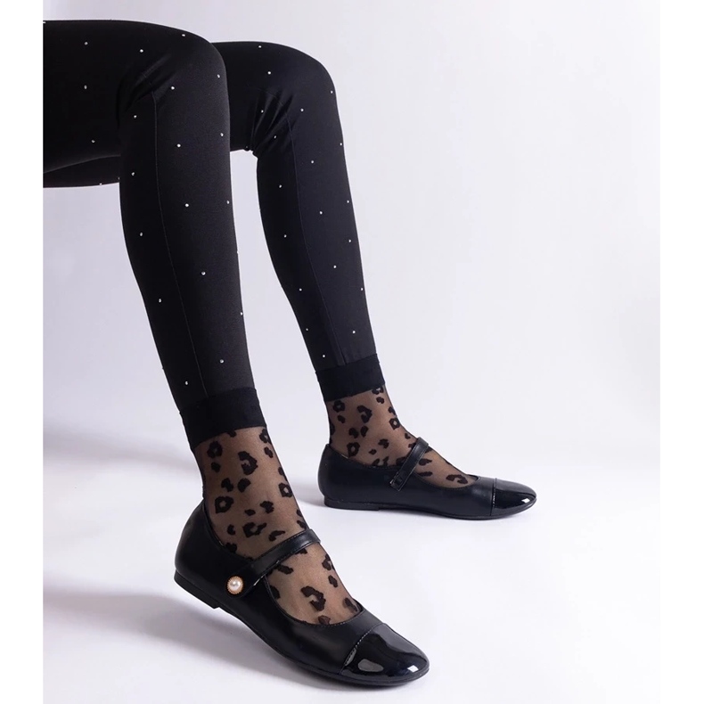 D/CEO Mustat balettihousut, joissa patentoitu varvas, kiinnitetään Jaures Velcrolla 2