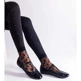 D/CEO Mustat balettihousut, joissa patentoitu varvas, kiinnitetään Gloriana-soljella 2