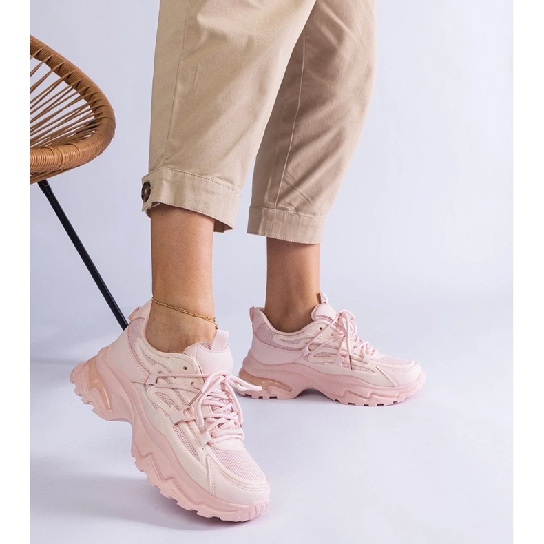 D/CEO Pink Sports Sneakers massiivisella Roxana -pohjalla vaaleanpunainen 2