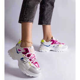 D/CEO Valkoiset ja pinkit Sulamita urheilulenkkarit valkoinen 1