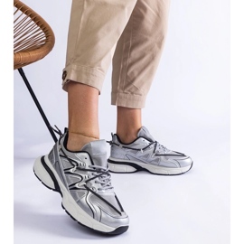 D/CEO Hopeiset naisten tennarit massiivisella Colunga-pohjalla hopea 2