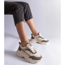 D/CEO Vihreät tennarit glitterillä Clorinda-sisäkkeillä 1