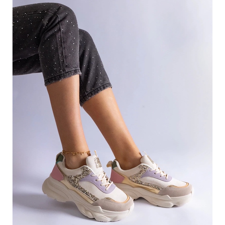 D/CEO Moniväriset lenkkarit kimaltelevilla Clorinda-sisäkkeillä monivärinen 2