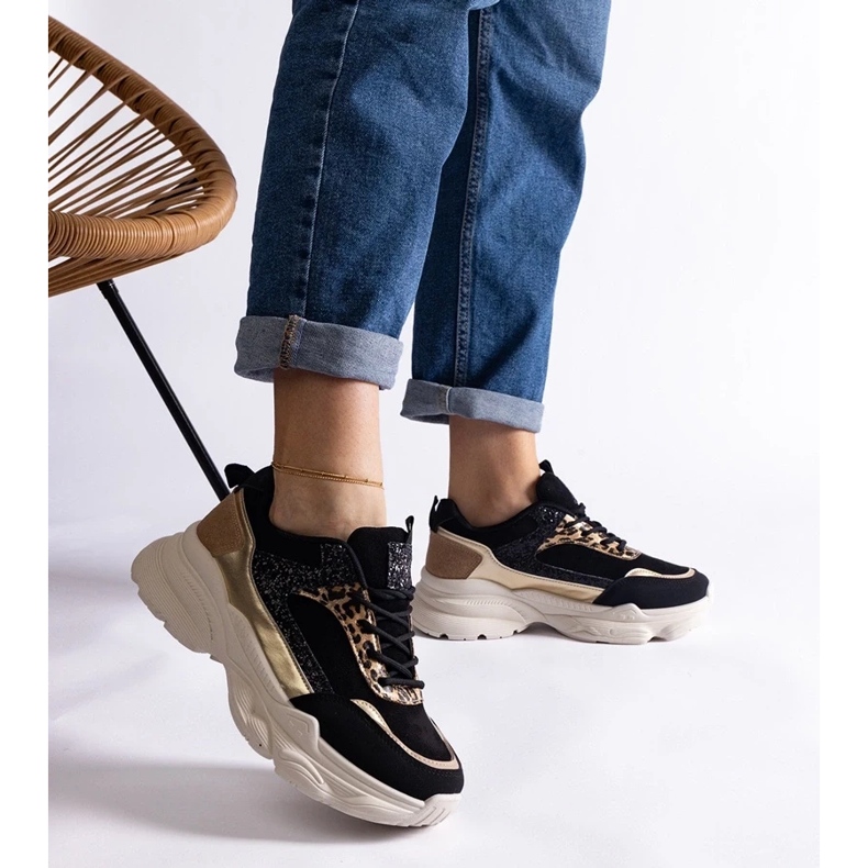 D/CEO Mustat tennarit glitterillä Clorinda-sisäkkeillä 2