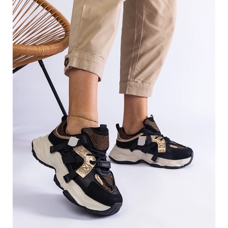 D/CEO Mustat tennarit kultaisilla Candra-sisäkkeillä 2