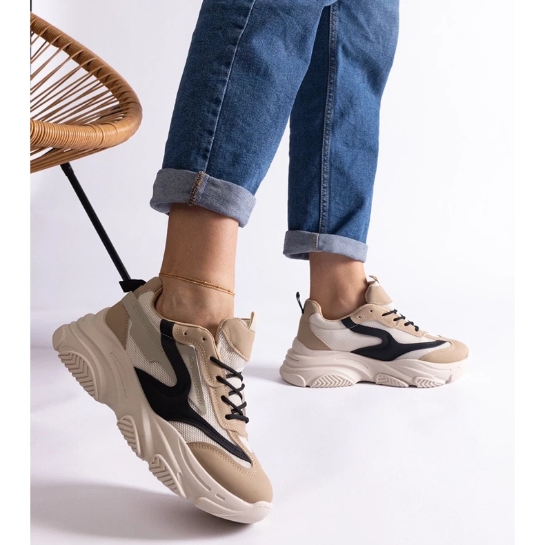 D/CEO Beiget ja mustat naisten Milenka-lenkkarit 2