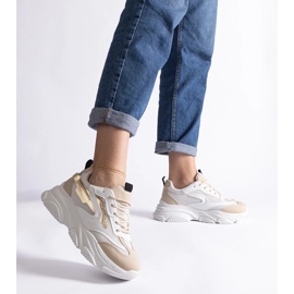 D/CEO Beiget ja kullanväriset naisten Milenka-lenkkarit 2