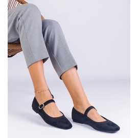 D/CEO Mustat balleriinit, joustavalla nauhalla ja averina neliön nenällä 2