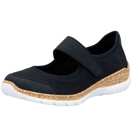 Rieker N42B0-14 Velcro Shoes Navy Blue sininen 1