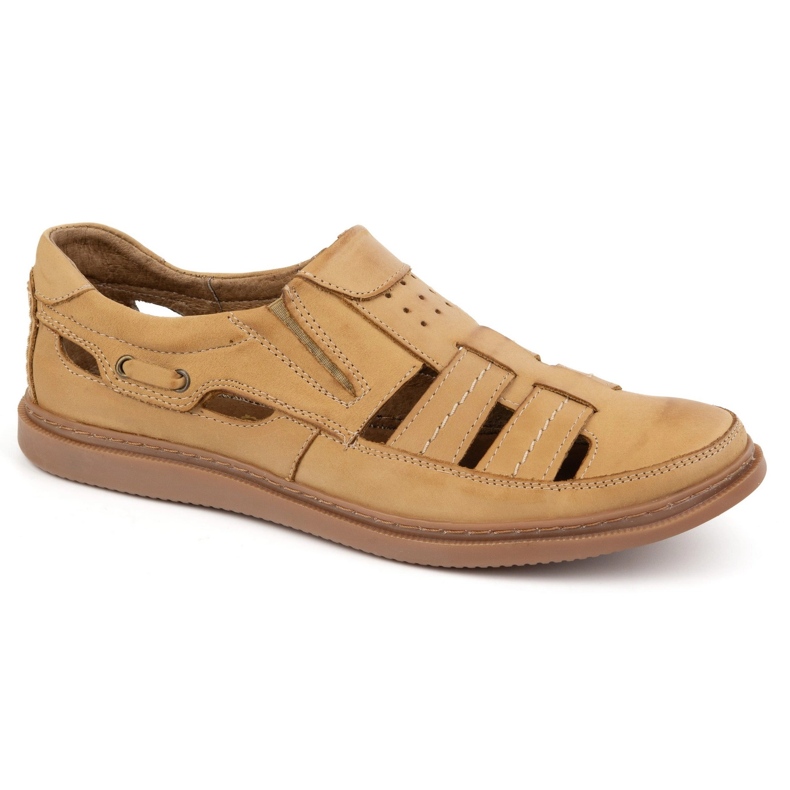 Polbut AVOLLISET Nahkakengät 06 Summer Beige 1