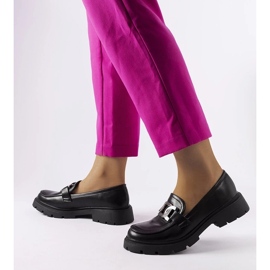 D/CEO Moriesin mustat tyylikkäät loaferit strassilla 2