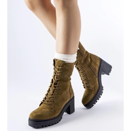 D/CEO Cottin vihreät eristetty matalakorkoiset saappaat 1