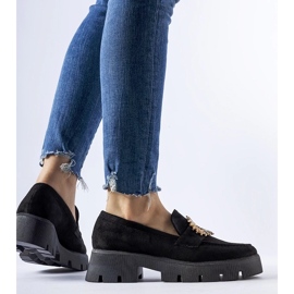 D/CEO Mustat mokasiinit, joissa on Stanislas-solki 2