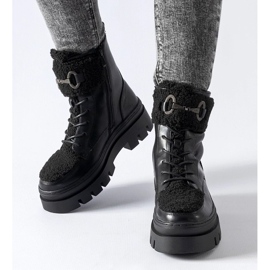 D/CEO Mustat eristetyt työsaappaat Highland-soljella 2