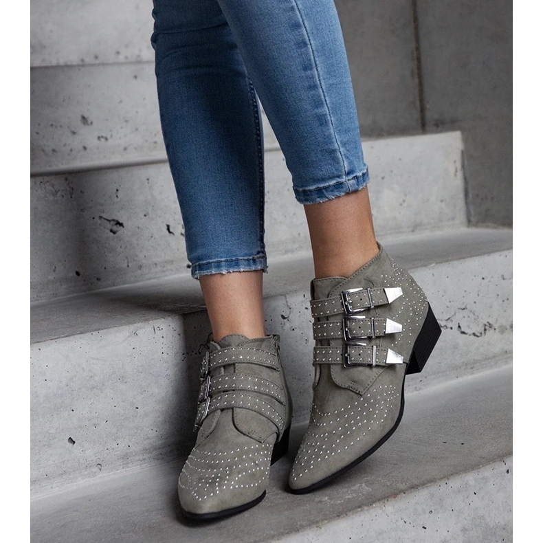 D/CEO Vihreät koristeelliset matalakorkoiset nilkkurit Forever 1