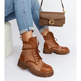 D/CEO Ruskeat läpinäkyvät Waldeck-saappaat 1