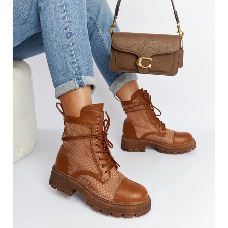 D/CEO Ruskeat läpinäkyvät Waldeck-saappaat 1