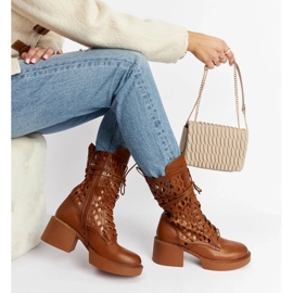 D/CEO Ruskeat harjakattoiset korkokengät Visalialta 1