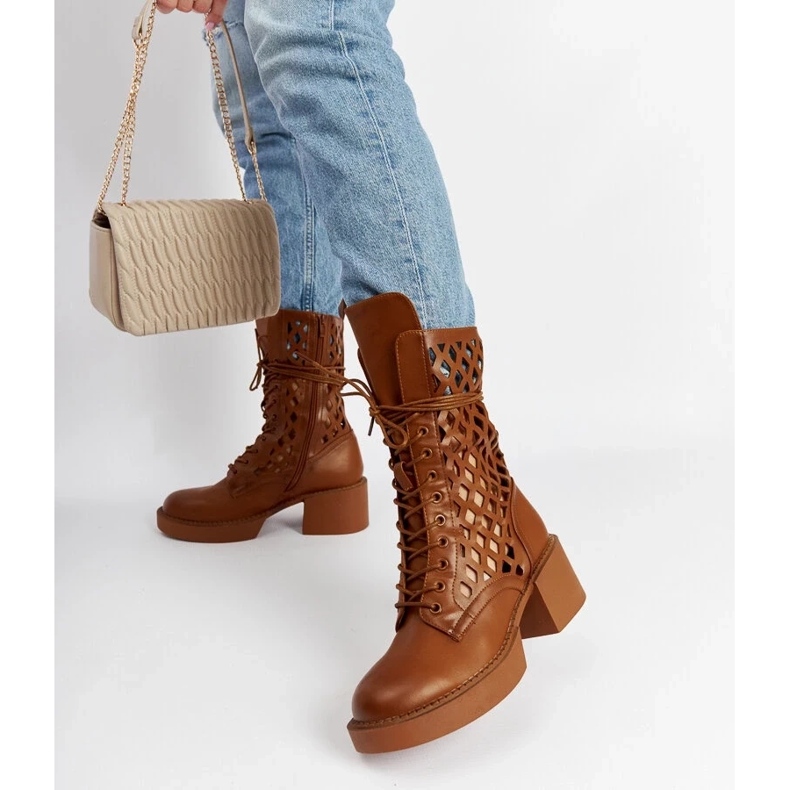 D/CEO Ruskeat harjakattoiset korkokengät Visalialta 2