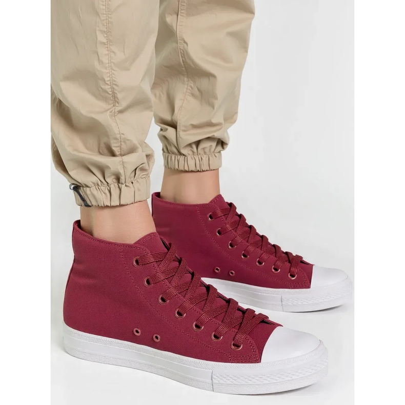 Naisten livio -viinin punaiset lenkkarit punainen 1