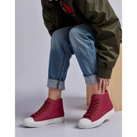 Naisten livio -viinin punaiset lenkkarit punainen 2