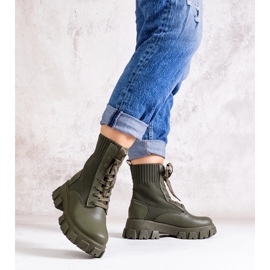 D/CEO Zogban vihreät saappaat joustavalla päällisellä 2