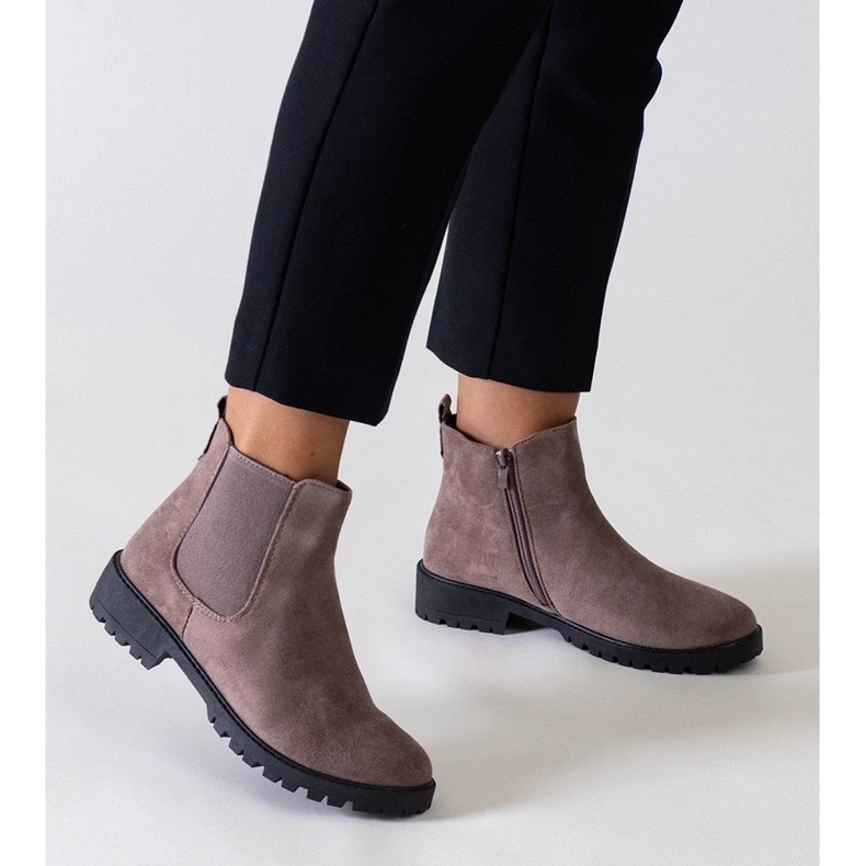 D/CEO Brown Classic Casual Boots kanssa Eco-Zamsz Salara ruskea 2