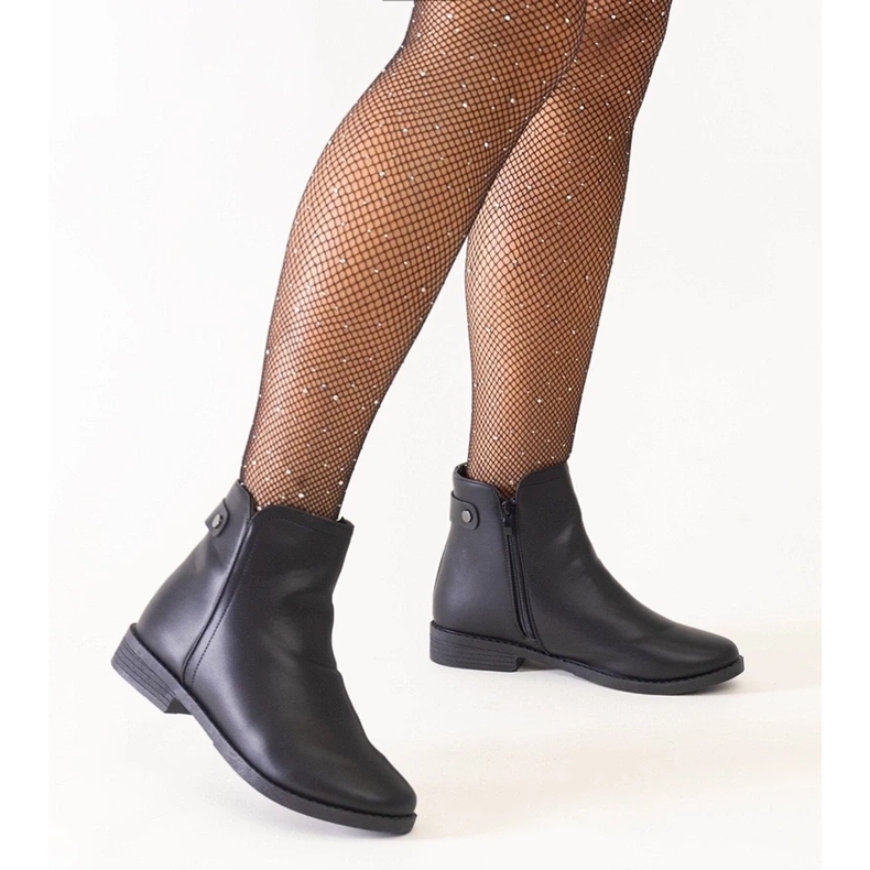 D/CEO Mustat klassiset nilkkurit Pereia eko-nahasta 1