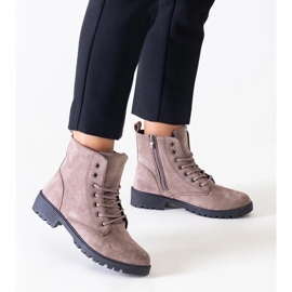 D/CEO Ruskeat ekologiset mokkanahkatyösaappaat Barosa-alustalla 1