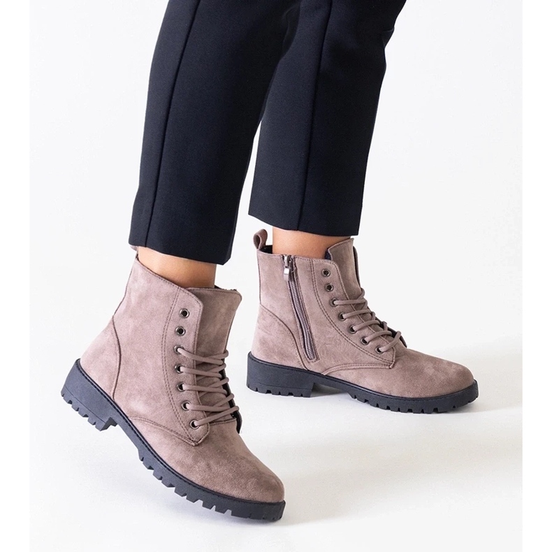 D/CEO Ruskeat ekologiset mokkanahkatyösaappaat Barosa-alustalla 1