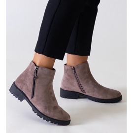 D/CEO Ruskeat saappaat metallisisäkkeillä, eko-mokkaa Branda 1