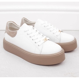 Urheilukengät Filippo Paw546A valkoisella alustalla valkoinen 1