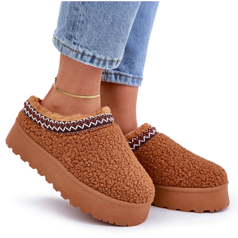 Seastar Camel Sheepskin Platform lumisaappaat turkista ruskea 5